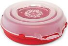 Homz Plastic Storage Box with Clear Lid (up to 24-Inch Diameter), Pack of 3