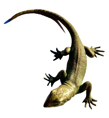 lézard ou Salamandre ancien , en bronze de vienne XIXème - Photo 1/4