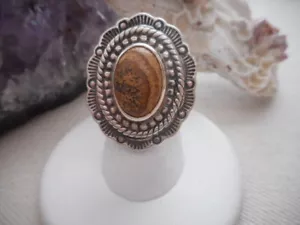 Relios Carolyn Pollack Sterling Silver River Stone Agate Ring RE963 - Picture 1 of 9