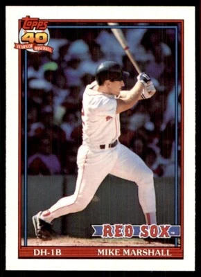 1991 Topps Mike Marshall Boston Red Sox #356 - Image 1 of 2