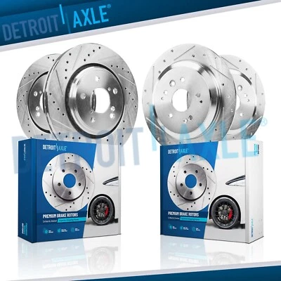 Rotores de freno perforados delanteros de 12,60"" y traseros de 12,99"" para Acura MDX 2014 2015 2016 Foto 1 de 4