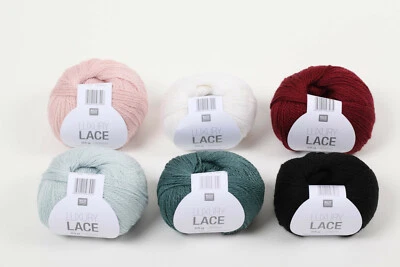 Rico Design Luxury Lace 25g200m weiches Lacegarn Garn Merino Wolle m. Seide Tuch - Bild 1 von 4