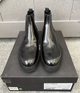 Dolce&Gabbana Men’s Pattern Leather Ankle Boots - Picture 1 of 6