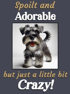 Schnauzer Dog Funny Flexible Fridge Magnet Keep Calm Gift - Picture 1 of 6