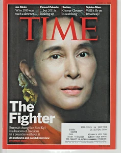 TIME Magazine January 10 2011 Aung San Suu Kyi The Fighter Burma George Clooney - Picture 1 of 2