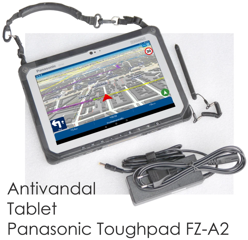 PANASONIC FZ-A2 TABLET ANTIVANDAL TOUGHPAD 10,1" 25,7cm ANDROID HDMI USB-C NAVI - Bild 1 von 1