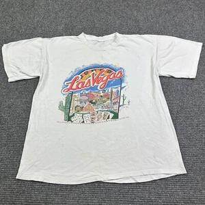 Camiseta De Colección Años 80 90 Las Vegas Colorida Grunge Defectuosa Mediana Puntada Única - Imagen 1 de 13