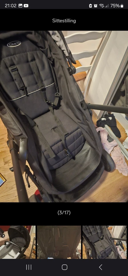 Graco Transform Pram 2-in-1 Pushchair Pram Set From Birth-22kg Black - Image 1 of 4