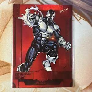 Blizzard (026/100) PMG Red 2024 SkyBox Marvel Metal Universe Avengers - Picture 1 of 2