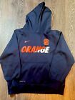 Nike Syracuse Orange Hoodie Youth Large Navy Therma Fit Sweatshirt Athletic