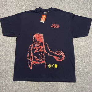 WNBA Caitlin Clark Indiana Fever T Shirt 3X Round21 Graphic Print XXXL Tall - Picture 1 of 8
