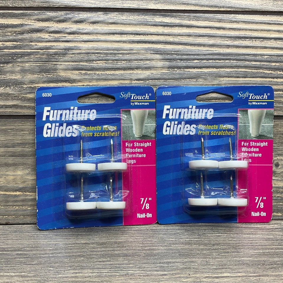 Waxman 6030 Blanco Mueble Deslizable 7/8” Clavo Paquete de 4 Unidades Lote de 2 Foto 1 de 3