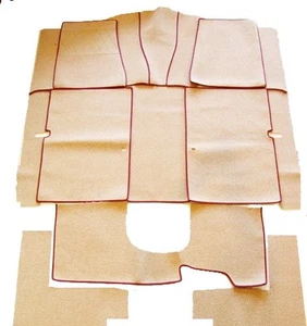 Juego de alfombras para hilo para cabello Borgward Isabella Coupe rizo beige ¡rojo! - Imagen 1 de 1