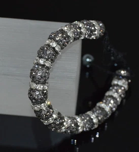 Shamballa Bracelet Zirconia Crystal Balls Bracelet Lucky Charm Glass Rhinestone - Picture 1 of 26