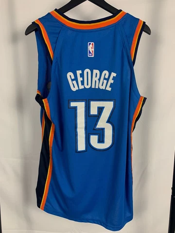 NEW NIKE  Men’s Sz 48 Paul George OKLAHOMA CITY THUNDER NBA Swingman JERSEY Cover