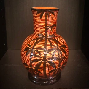 Bel Vaso Decoro Vimini di Bitossi ceramica italiana - Foto 1 di 5