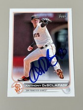 Anthony DeSclafani Signed 2022 Topps Series 1 One Card #137 COA Giants Reds