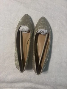 Bride's Wedding/Party Shoes Pointy Toe Bling Bling - Picture 1 of 3