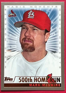 Topps #236 Magic Moments 1999 Mark McGwire #500th Home Run Cardinals ️ casi nuevo+ - Imagen 1 de 2