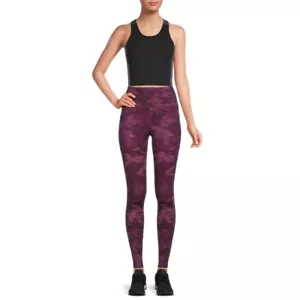 Avia Leggings Donna Active Core Performance Stampa, Viola Oxford Mimetico, Medium - Foto 1 di 5