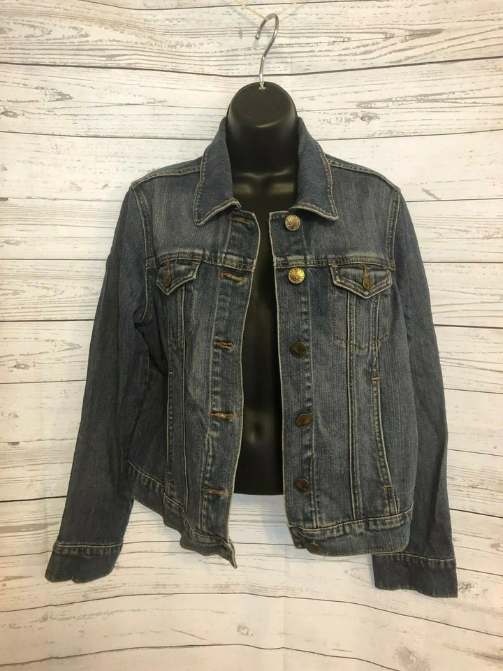 Chaqueta vaquera Signature By Levi Strauss & Co para mujer con botones delanteros talla L Foto 1 de 4