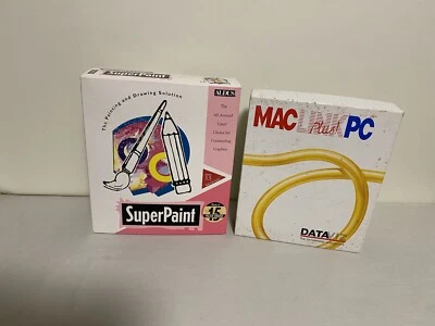 Aldus SuperPaint Version 3.5 for Macintosh 3.5" 1992 & MacLinkPC Plus DataViz - Image 1 of 4