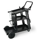 Welding Cart 3-Tier 400 LBS Welder Welding Cart with 360° Swivel Wheels