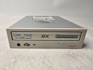 Vintage Creative PC-DVD Dxr2 DVD5241E 5X IDE DVD-ROM CDROM Optical Drive - Afbeelding 1 van 7