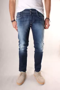 Neue Replay Herrenjeans M914Y 227 749 009 ANBASS, Blau , SLIM - Bild 1 von 6