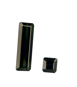 BIG Dark Green TOURMALINE and Deep Blue Tourmaline for Pendant or Ring Design - Bild 1 von 4