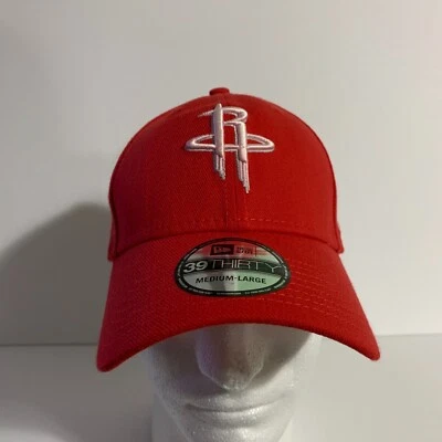 Gorra New Era 39Thirty NBA Houston Rockets ajuste elástico gorra roja mediana/grande Foto 1 de 4
