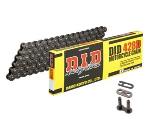 DID 428D Motorrad Standard-Kette 428 Teilung 124 Glieder offen mit Clipschloss - Bild 1 von 3
