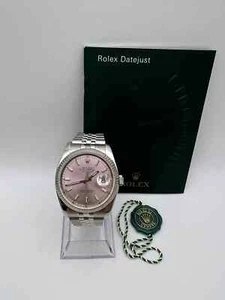 Pristine Rolex Datejust 36mm 116234 18K Fluted Bezel Pink Index Dial Jubilee - Picture 1 of 12
