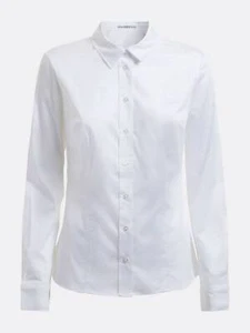 Guess Kate Shirt - Camicia Popeline Slim Fit Bianco - Taglia L Abbigliamento - Foto 1 di 2