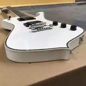 Hot Sales Iceman Electric Guitar Open Pickups Abalone Inlay 22F, White Mirror - Picture 1 of 8