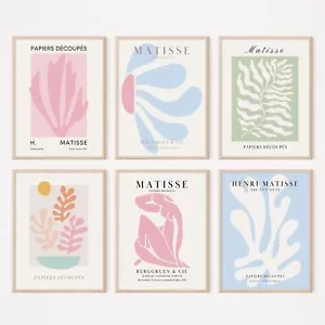 Henri Matisse Wall Art Prints Pink Blue Canvas Wall Decor Aesthetic Pictures ... - Picture 1 of 7