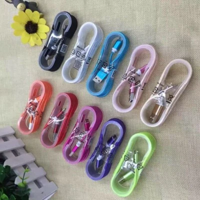 10-PACK 5FT Heavy Duty USB Braided Charger Cable Cord for Apple iPhone 7 8 Xs XR - Image 1 of 3