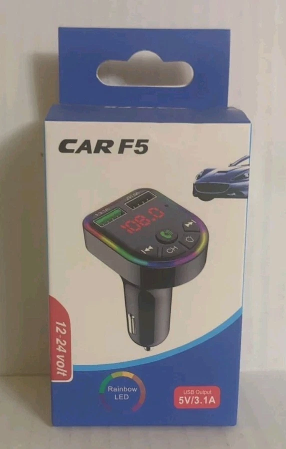  FM Transmitter Wireless USB Charger Bluetooth Car Kit MP3 Player Radio Adapter - Image 1 of 4