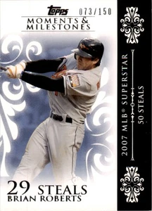 2008 Topps Moments & Milestones #144-29 Brian Roberts Baltimore Orioles /150 - Picture 1 of 2
