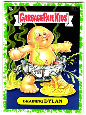 Draining Dylan GPK 2020 Garbage Pail Kids Parody Exact Card Shown Green Parallel - Image 1 of 2