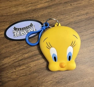 Neu mit Etikett Vintage 1997 Tweety Vogel Schatzhüter Clip-On Schlüsselanhänger/Münzbörse - Bild 1 von 3