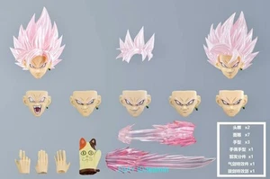 DL Personalizado SHF 1/12 Son Goku Negro Transparente Rosa Nacarado Cabeza Esculpida Stock - Imagen 1 de 2