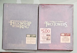FELLOWSHIP OF THE RING / TWO TOWERS special extended edition DVD LOT NEW dings - Picture 1 of 3