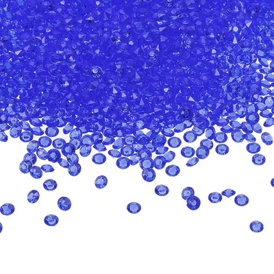 4000 Pcs Acrylic Wedding Table Diamonds 6 mm Crystals Gems Sapphire Blue - Изображение 1 из 4