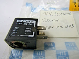 ✌️NEW BOSCH 1824210243 SOLENOID COIL 48 VAC 24 VDC 3/8" BORE - Picture 1 of 4