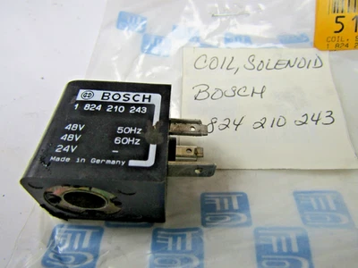 ✌️NEW BOSCH 1824210243 SOLENOID COIL 48 VAC 24 VDC 3/8" BORE - Image 1 of 4