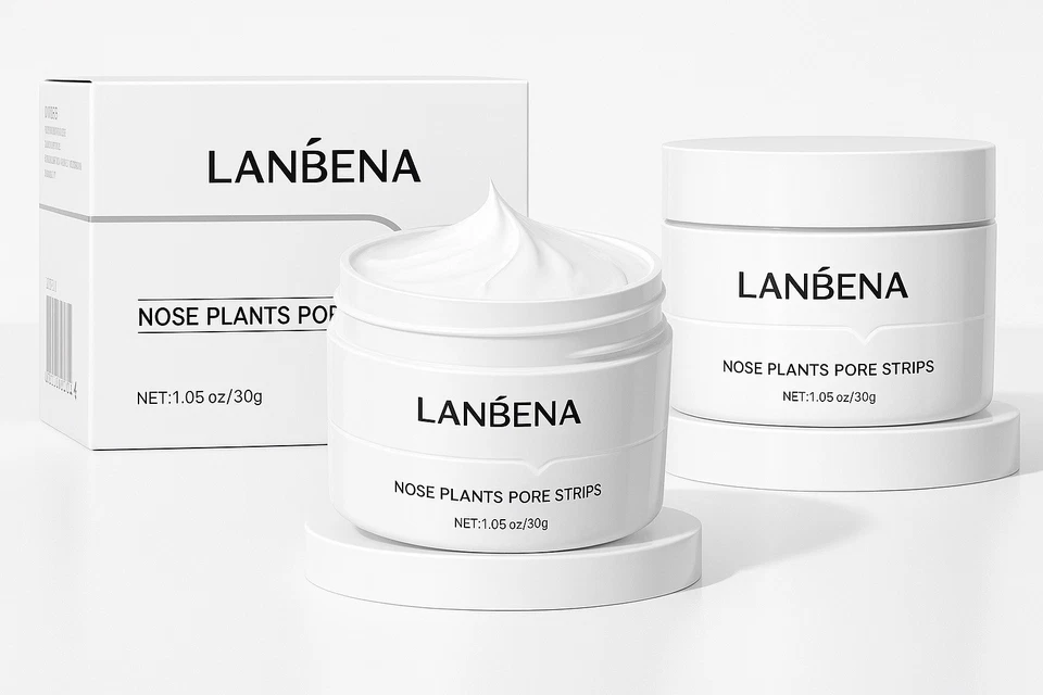 Lanbena Nose Plants Pore Black Head Strips 1.05 oz Exp 8/24/2026 (a