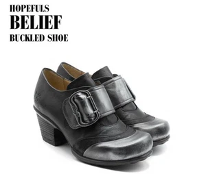 Preowned John Fluevog Hopefuls Belief Buckle Shoe In Size 8.5 - Picture 1 of 21