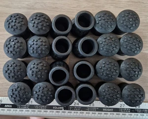 24 FÉRULAS DE GOMA BASTÓN DE 22mm DE ALTA RESISTENCIA Bastón Muleta Silla Pata Nuevo - Imagen 1 de 3