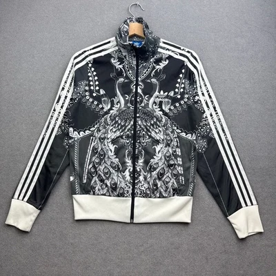 Chaqueta ADIDAS FARM RIO Mujer UK 10 PAVAO Pavo Real Pájaro Originales AOP Boho Foto 1 de 4